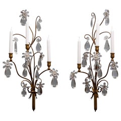 19th century candle wall lamps