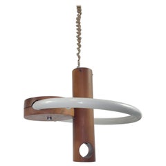 Angelo Brotto Esperia Suspension Lamp Modern Design 1960's