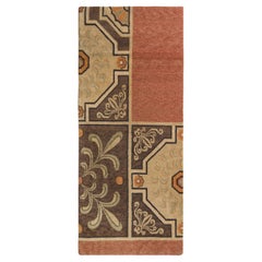 Rug & Kilim's Beige Brown 18th Century European Style Contemporary Flat-Weave