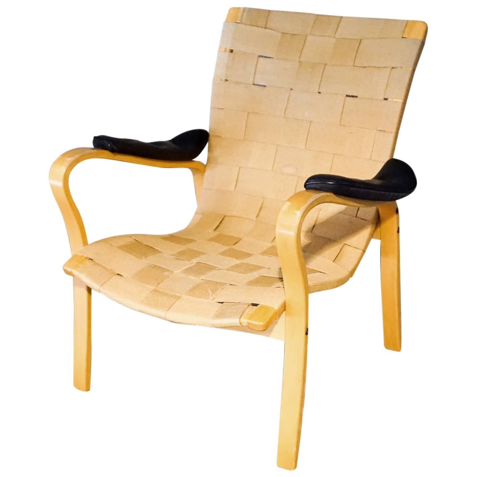Mid-Century Swedish Lounge Chair Designed by G. A. Berg