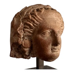 Female Head, Terracotta, Magna Graecia, 4th Century Before Christ