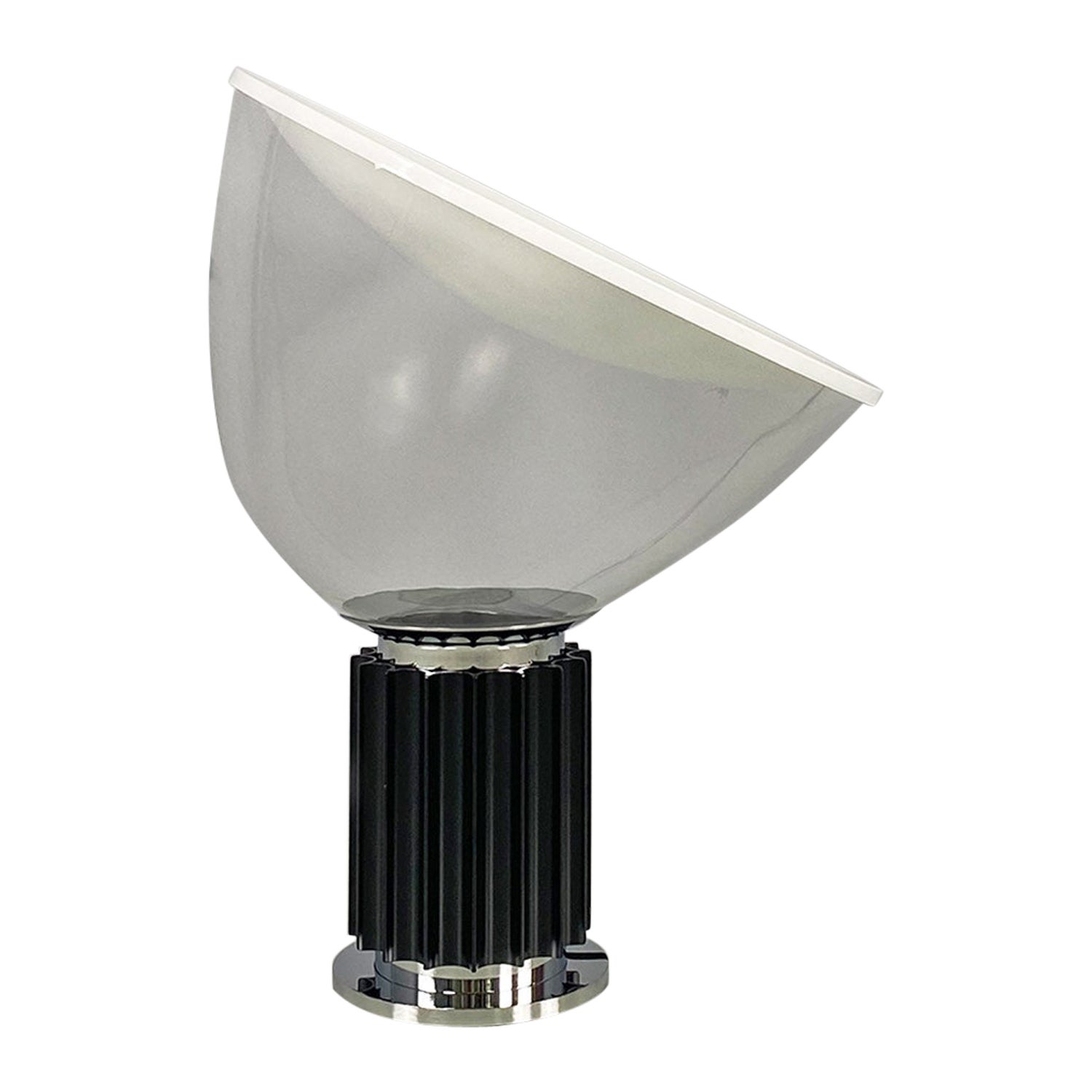 Italian modern black Taccia table Lamp by the Castiglioni Brothers for Flos 1962