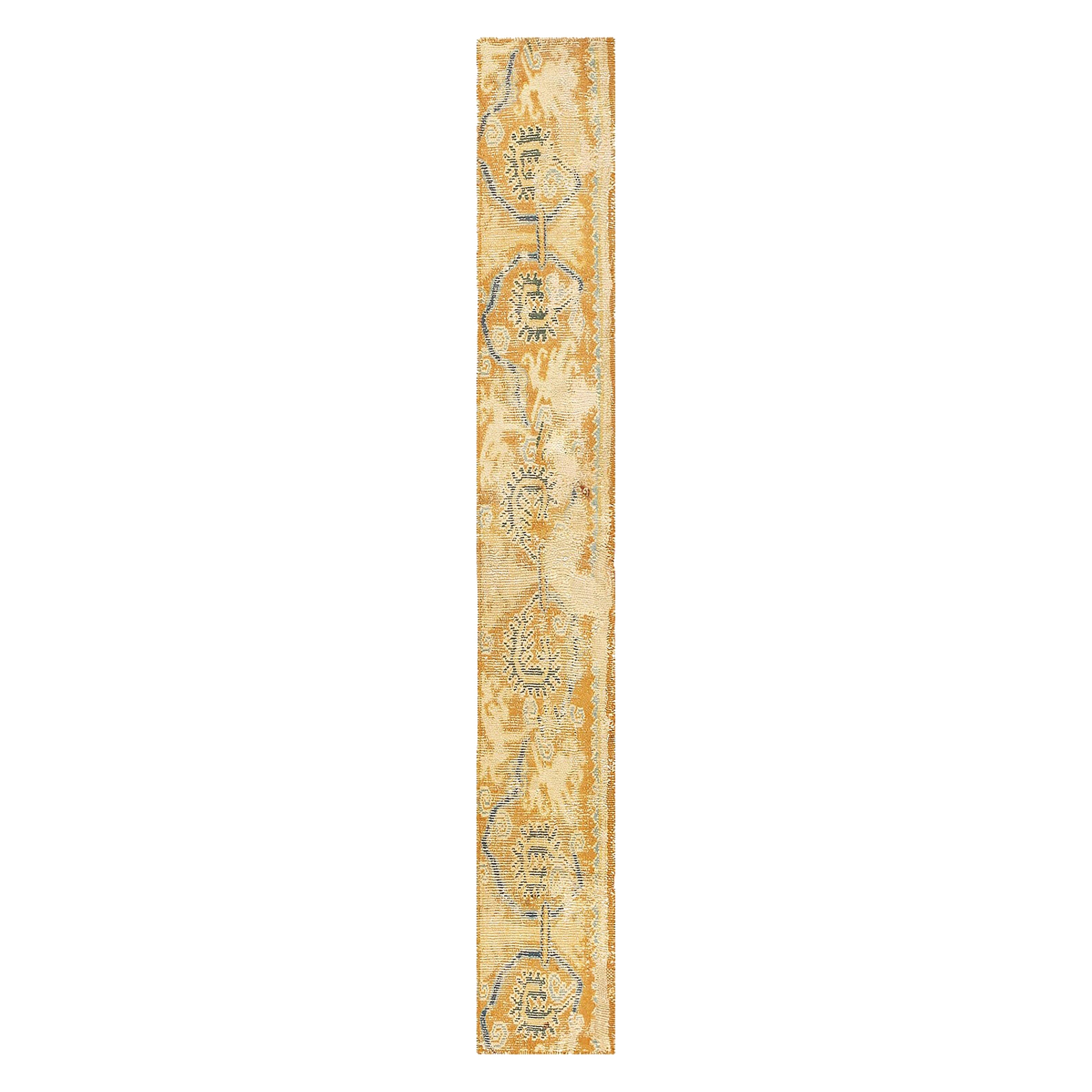 16th Century Antique Spanish Cuenca Fragment 2' x 6'2"