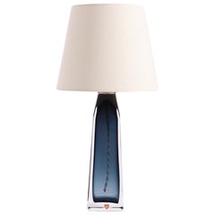 Midcentury Table Lamp Designed by Carl Fagerlund for Orrefors Glass, 1950s