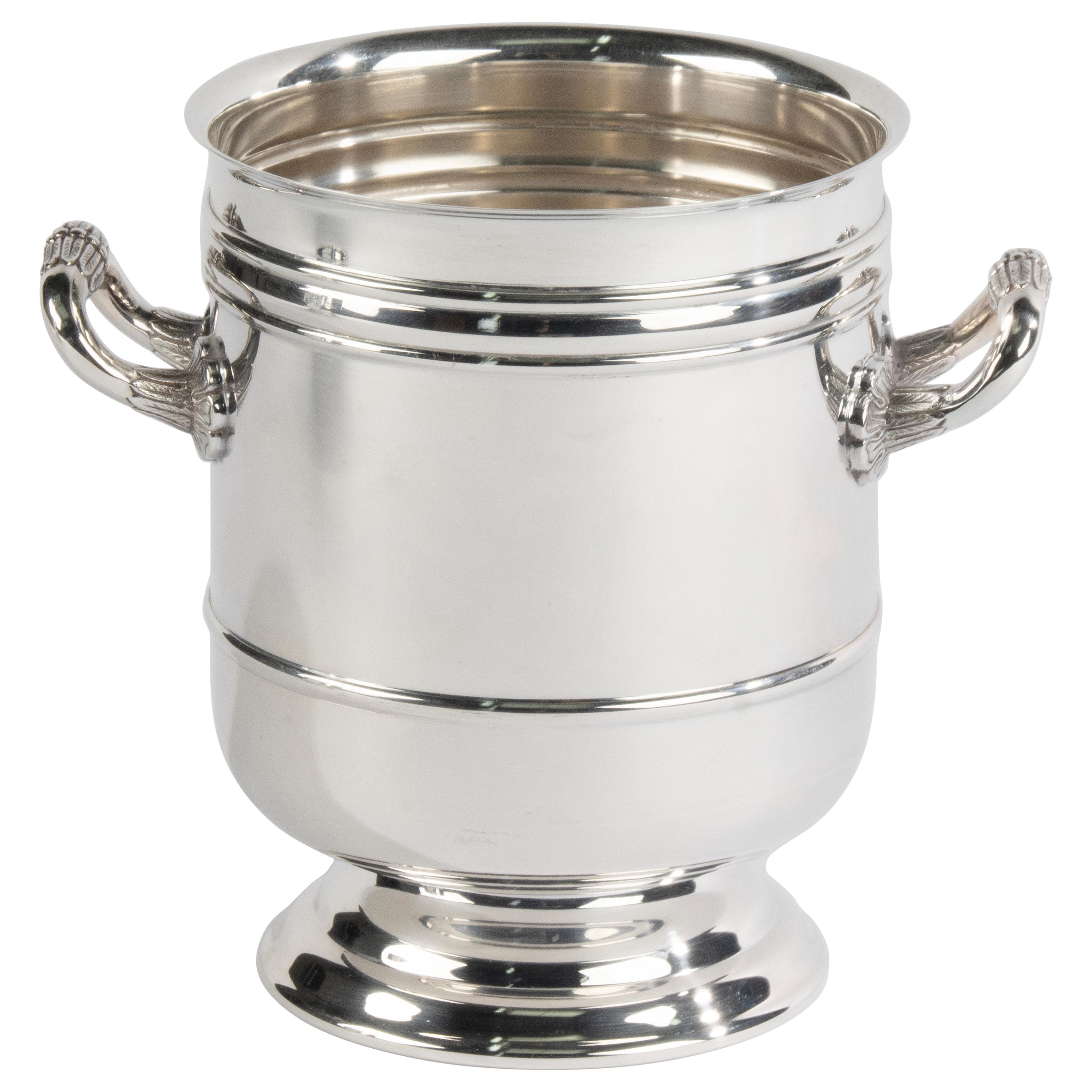 Silver Plated Ice Cube Bucket - Christofle - Model Sully