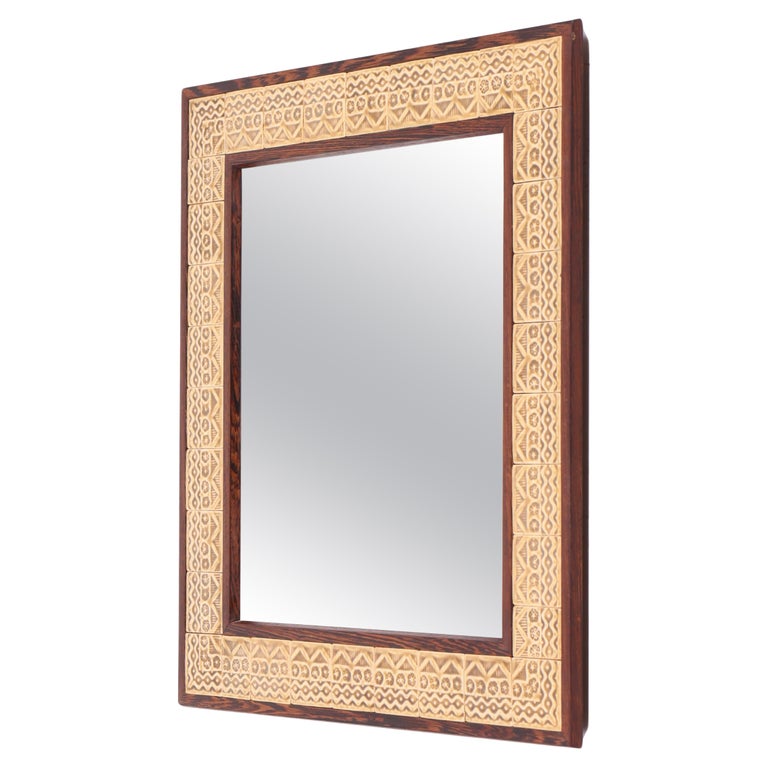 Mirror Made From Old Japanese Ceramic Tiles (30 x 46cm) Mirror Made From Old Japanese Ceramic Tiles (30 x 46cm)