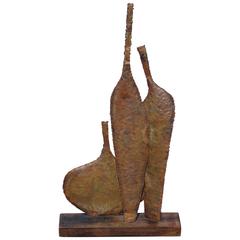 Copper Bottle Sculpture Marcello Fantoni 3