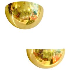 Pair of Danish Brass Sconces Pair of Danish Brass Sconces