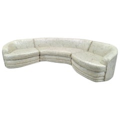Vintage Postmodern 3 Piece Sectional Sofa