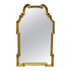 Vintage Italian Style Scrolled Arch Gold Wall Mirror by The Uttermost Company