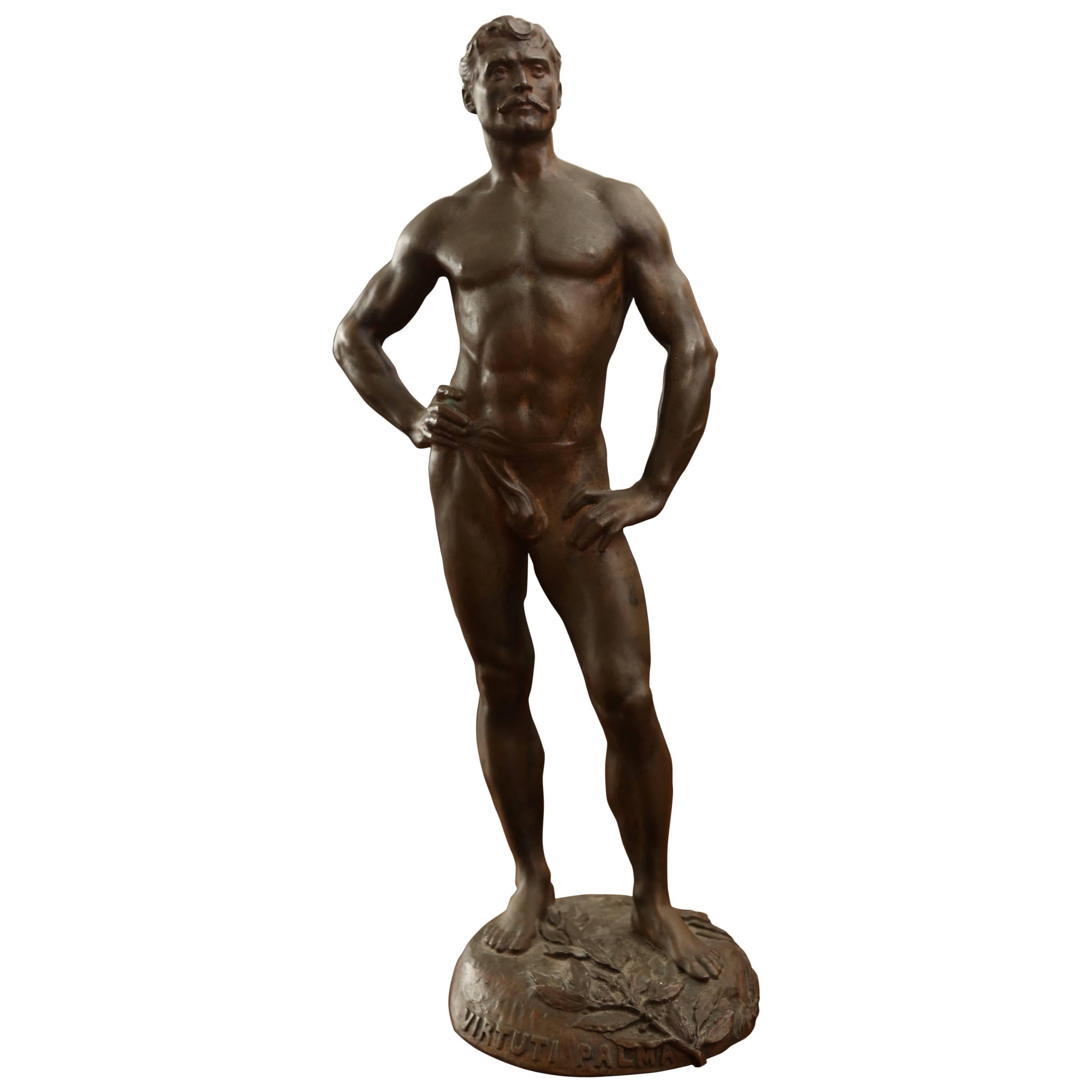 Male Bronze Figure at 1stDibs