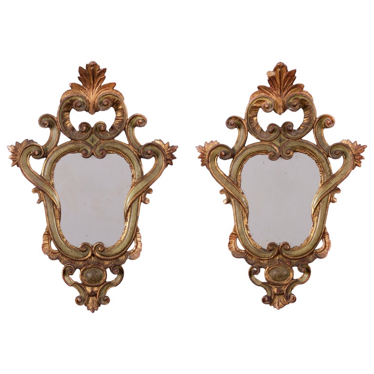 Pair of Gilt Florentine Mirrors Pair of Gilt Florentine Mirrors