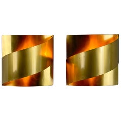 Pair of Peter Celsing Wall Lights for Falkenbergs Belysning, Sweden, 1960s