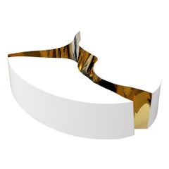 Lapiaz Oval White Center Table - Hand-Painted Lacquered & Ceramic - Boca do Lobo