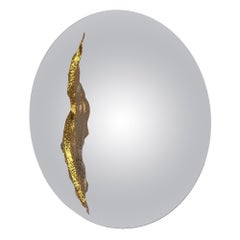 Lapiaz Mirror - Forged Gold-Plated Hammered Brass - Boca do Lobo