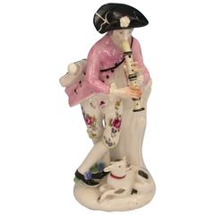 Bow Figure of a Shepherd Piper