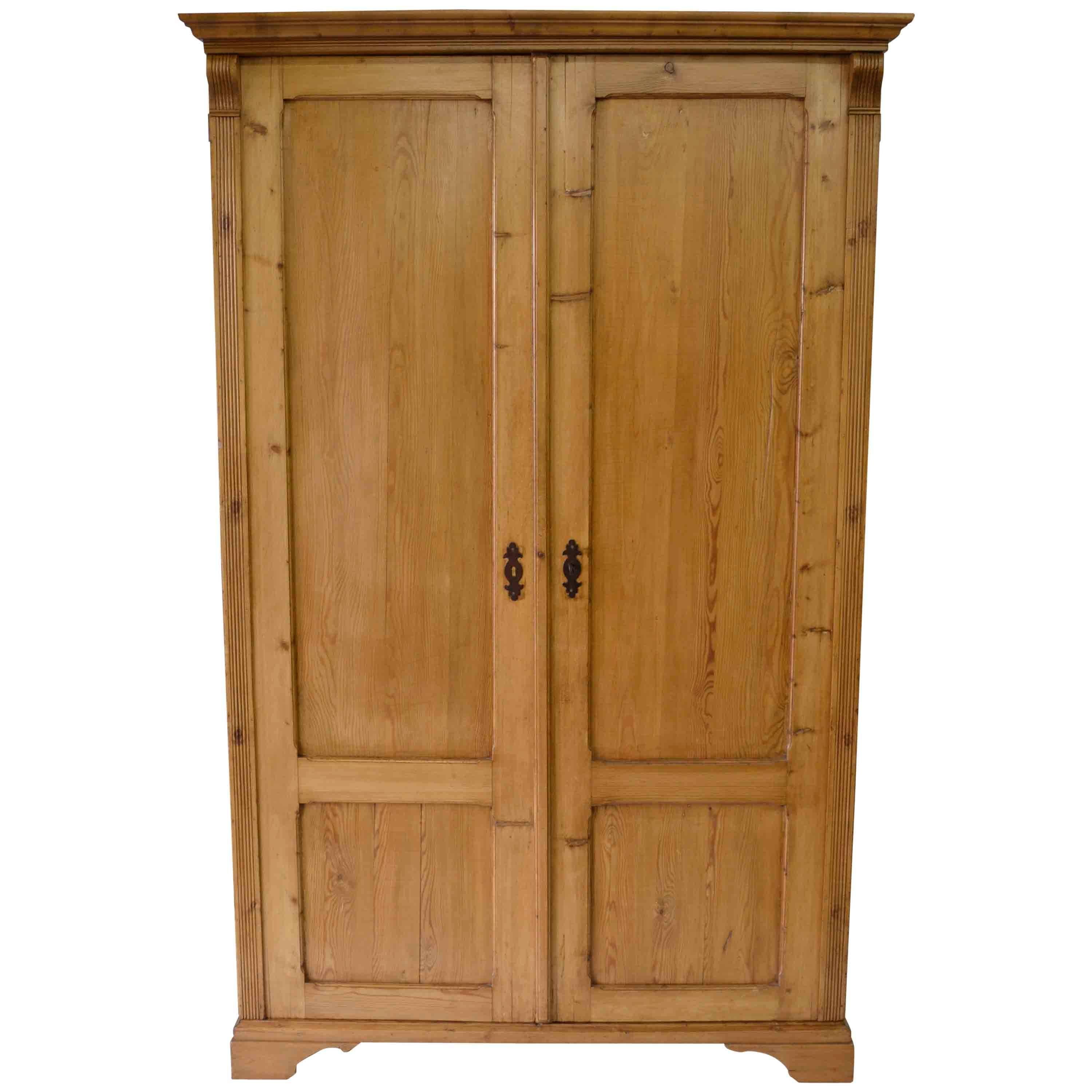 Pitch Pine Fitted Armoire