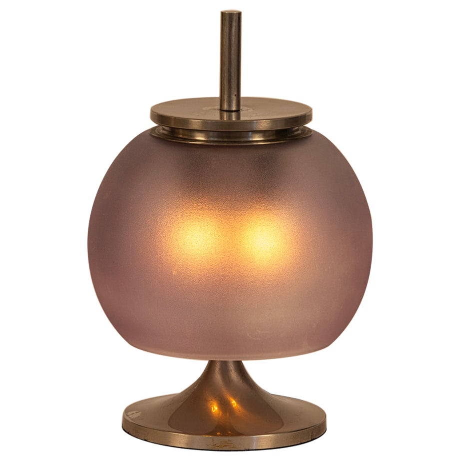 Rara lámpara de mesa "Chi" malva  por Emma Gismondi  para Artemide, 1962