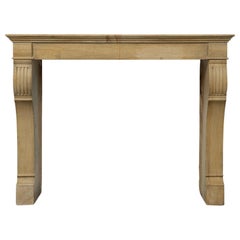 Timeless French Limestone Fireplace Mantel