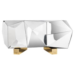 Buffet Pyrite - Bois artisanal et laiton poli - Boca do Lobo