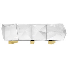 Buffet Pyrite XL en bois artisanal et laiton poli - Boca do Lobo