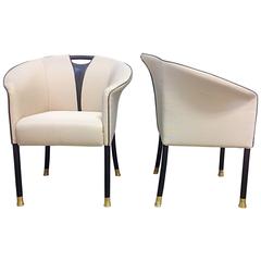 Pair of Art Deco Revival Armchairs by Stendig