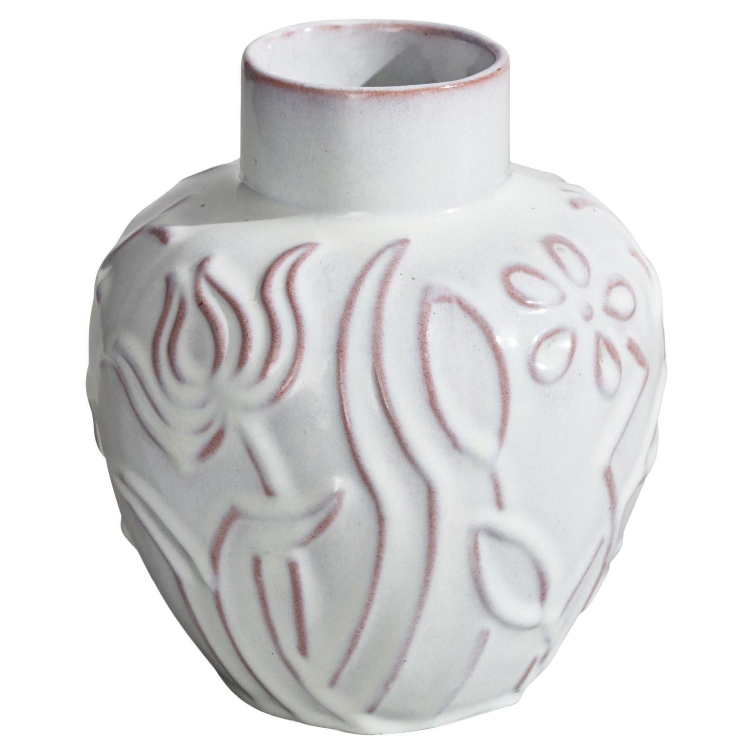 Upsala Ekeby, Vase, Earthenware, Sweden, 1930s
