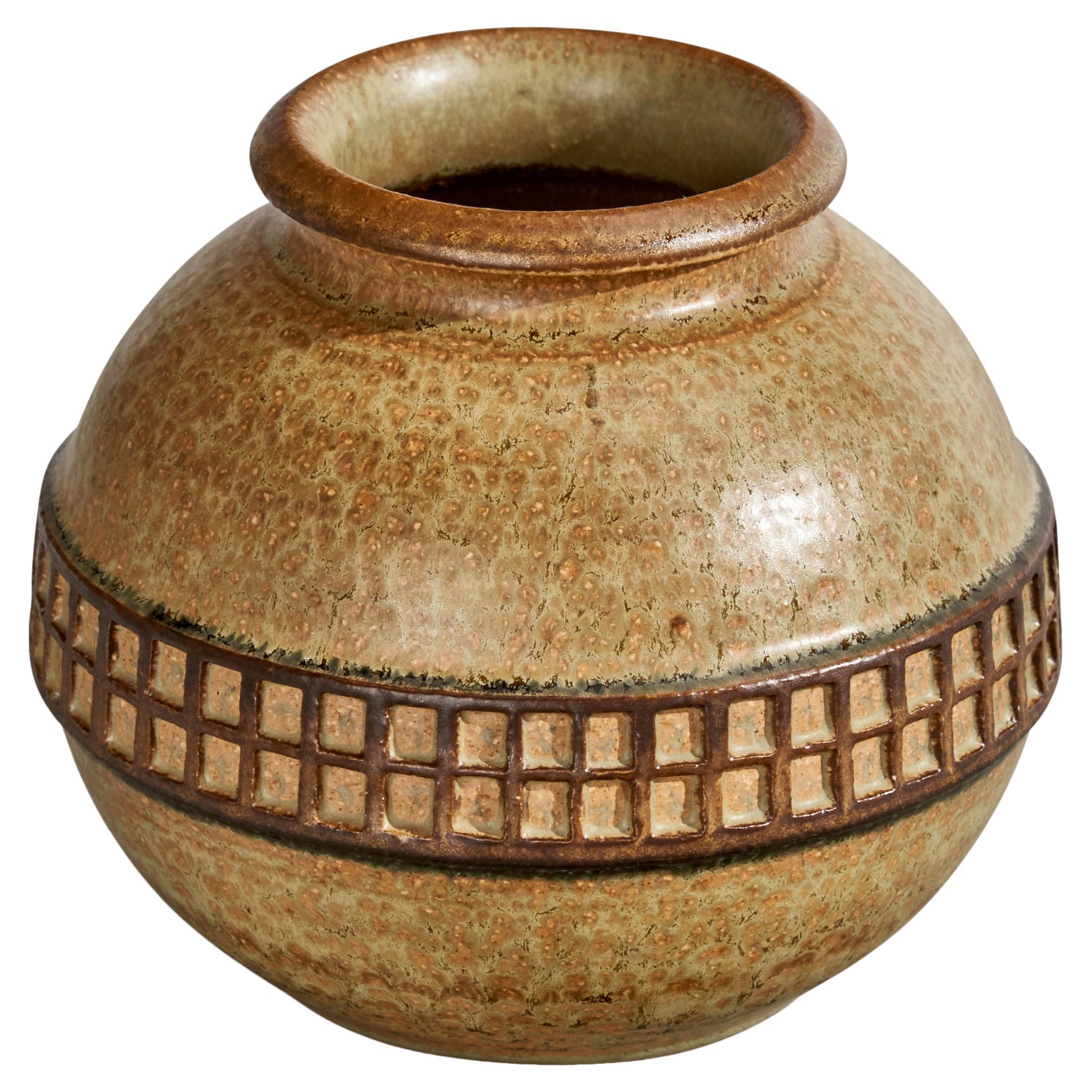 Joseph Simon, Vase, Steingut, Dänemark, 1960er Jahre
