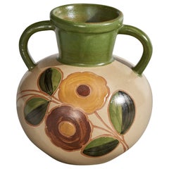 Upsala Ekeby, Vase, Steingut, Schweden, 1930er Jahre