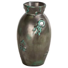Upsala Ekeby, Vase, Steingut, Schweden, 1930er Jahre