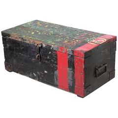 Vintage Mid-20th Century U.S. Army Trunk