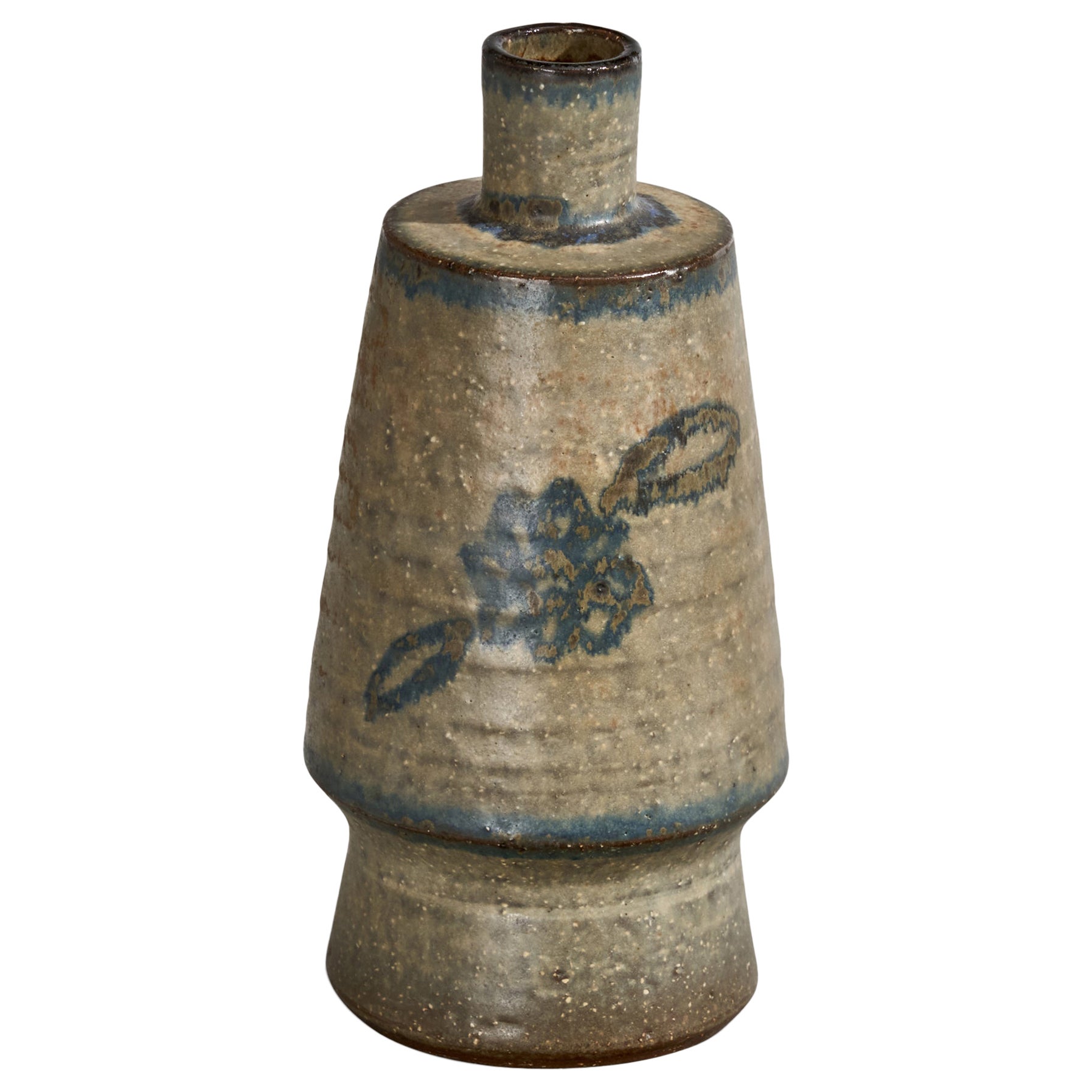 Michael Andersen, Vase, Steingut, Dänemark, 1960er Jahre