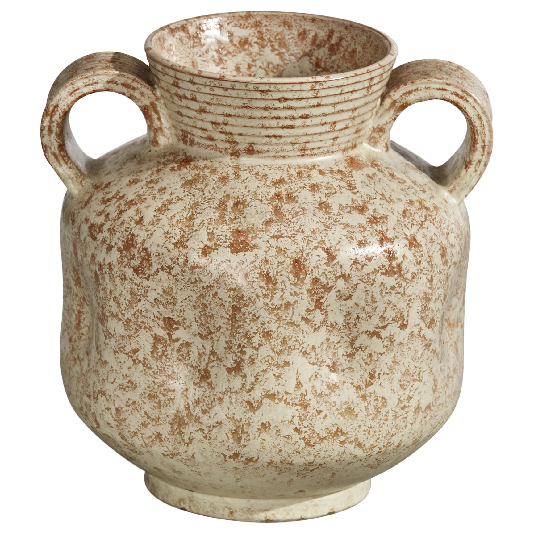 Erik Mornils, Vase, Earthenware, Sweden, 1930s