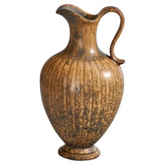 Gunnar Nylund, Pitcher, Stoneware, Sweden, 1940s