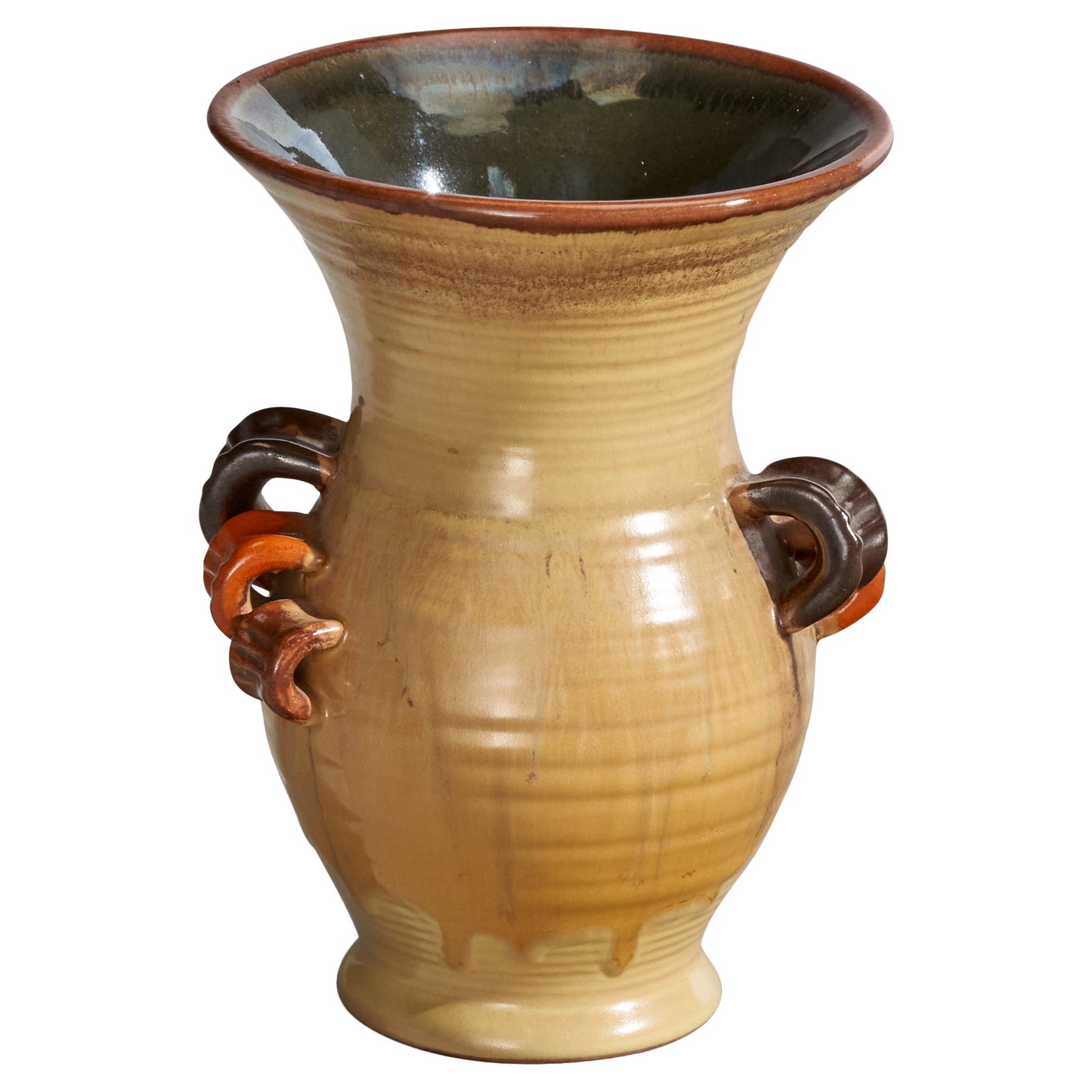 Schwedische Designerin, Vase, Keramik, Schweden,  1940s