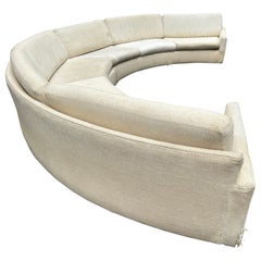 Wonderful Milo Baughman Circular Sofa Sectional Plinth