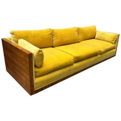 Fantastic Milo Baughman style Rosewood Case Sofa Mid-Century Modern