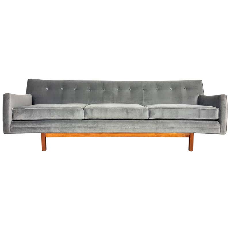 Floating Mid-Century Modern Sofa by Jens Risom, 1950s at 1stDibs