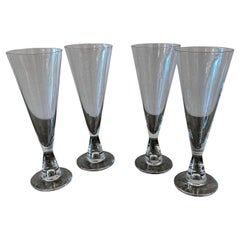 Tapio Wirkkala, "Tiima", juego de 4 copas de champán para Iittala