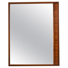 Walnut and Cane Wall Mirror by Drexel, ca. 1965