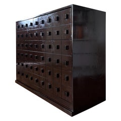 Brutalist Ebonized Chest of Drawers