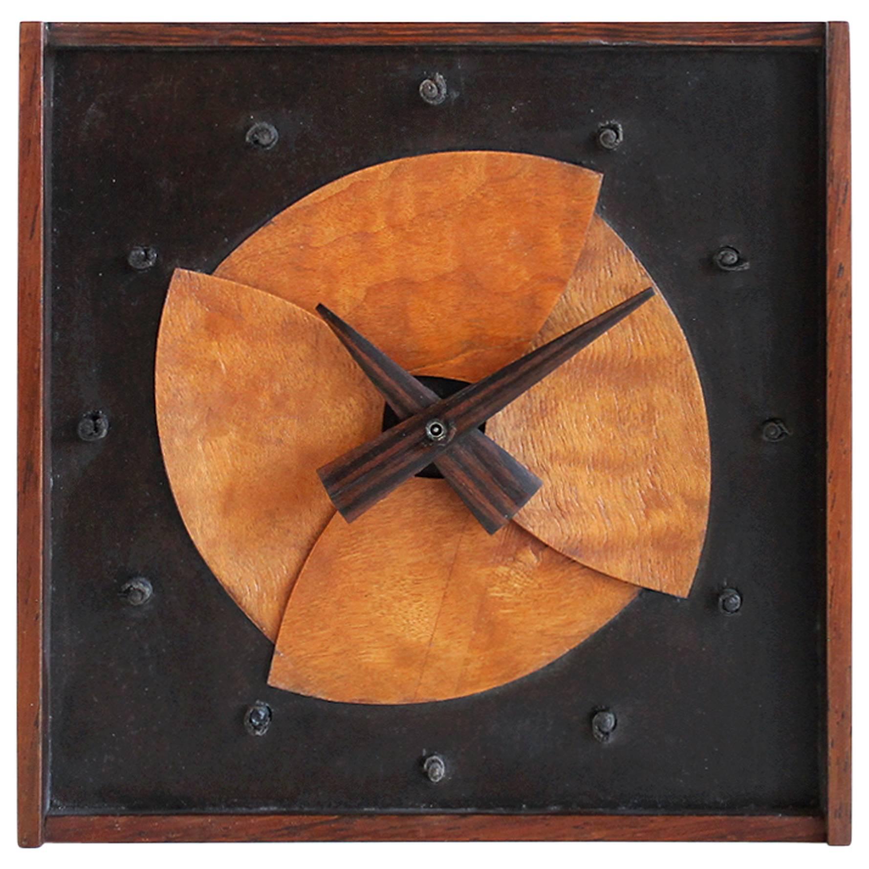 Jere Osgood Rosewood Table Clock