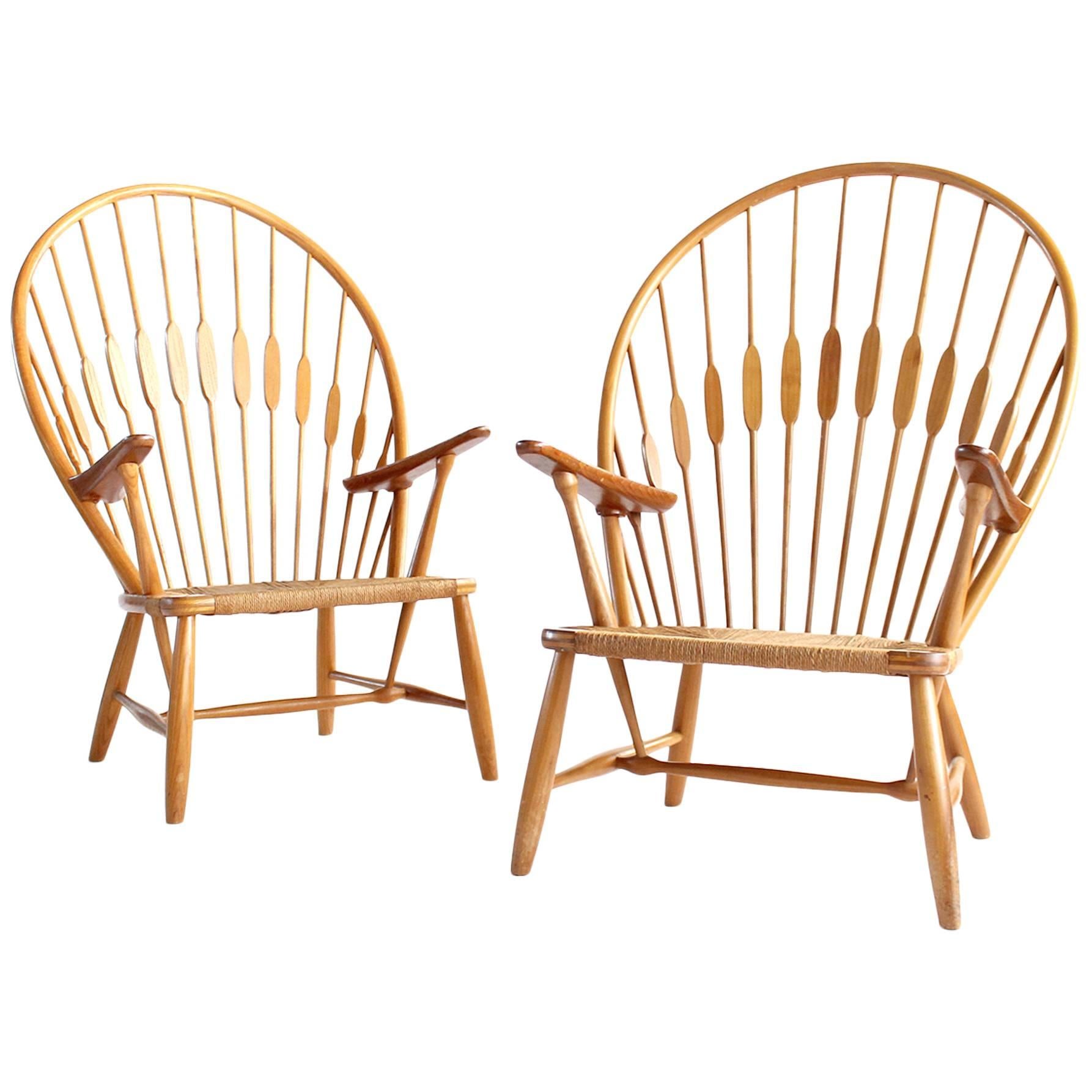 Pair of Hans Wegner Peacock Chairs for Johannes Hansen