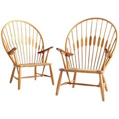 Pair of Hans Wegner Peacock Chairs for Johannes Hansen