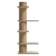 Rome, unstructured Travertine bookshelf, Dainelli Studio for Somaschini, Italy