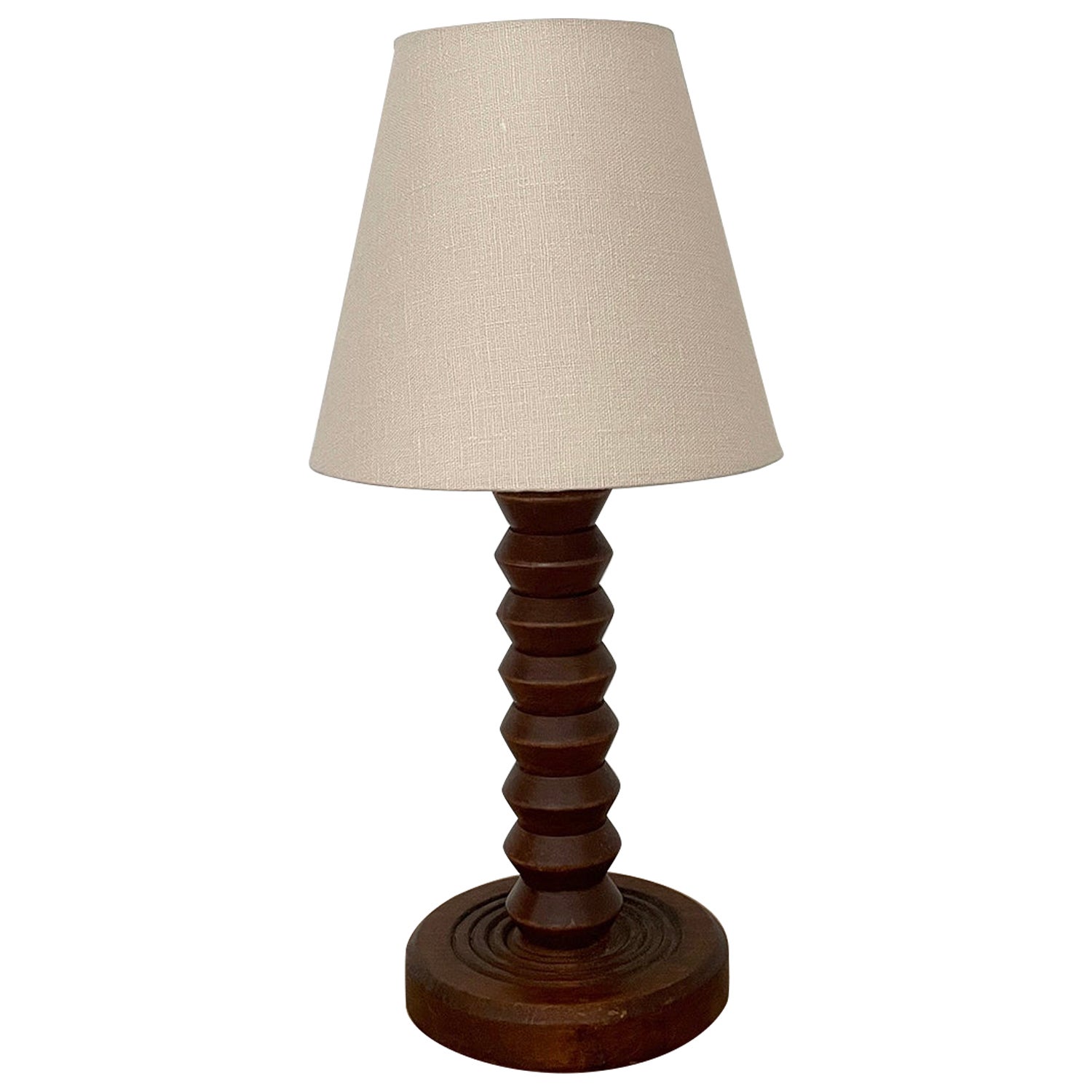 Lampada da tavolo cavatappi French Oak (ricablata compatibile con gli Stati Uniti)