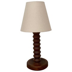 French Oak Korkenzieher Tischlampe (neu verdrahtet US kompatibel)