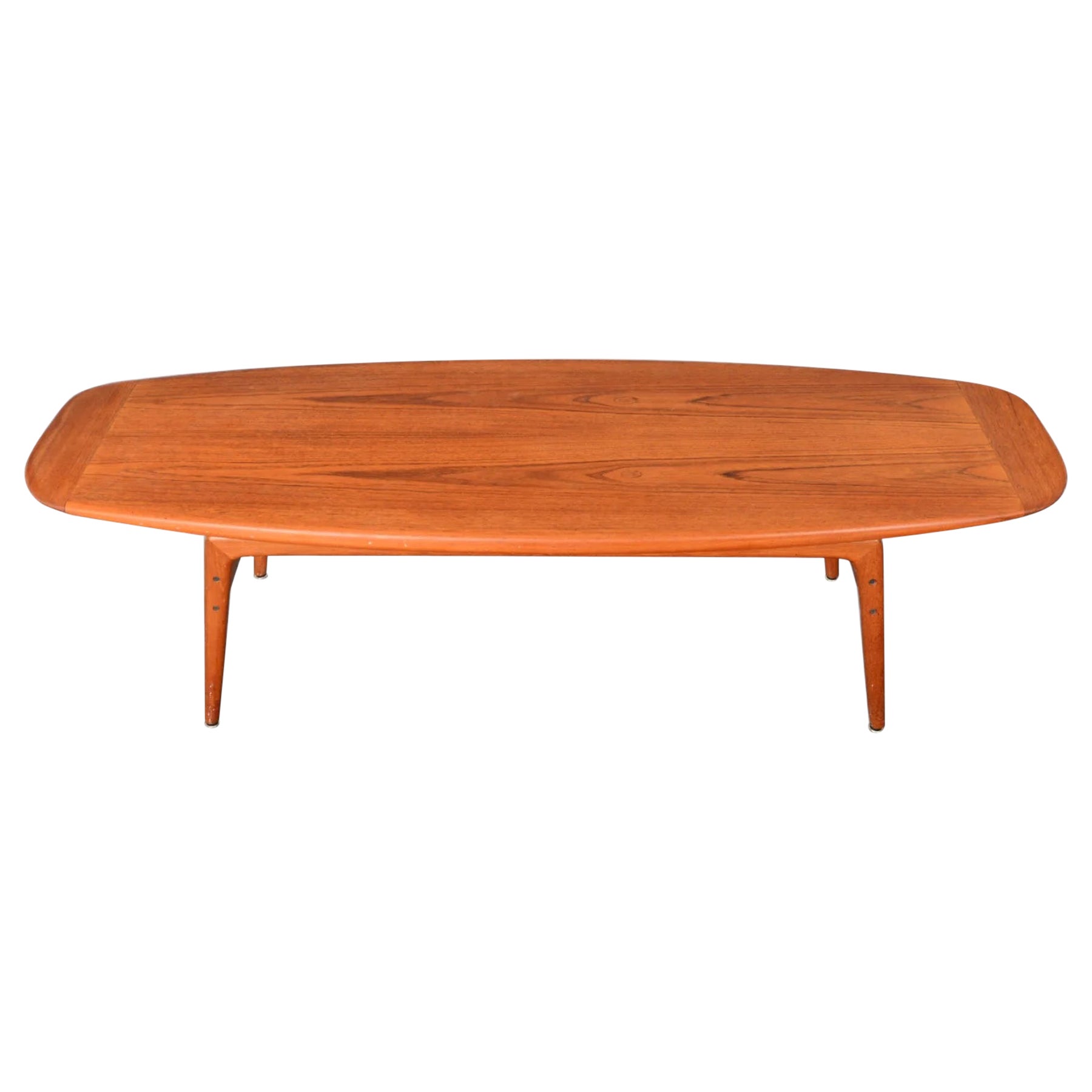 Table basse flottante en teck Arne Hovmand-Olsen en vente