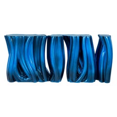 Monochrome Blue Sideboard - Hand-Crafted Fiberglass & Polystyrene - Boca do Lobo