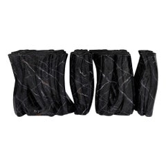 Credenza monocromatica in finto marmo - Fibra di vetro dipinta a mano - Boca Do Lobo